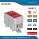 SEP AKN Compact klem, 2 voudig, 2,5-50mm2, CU/AL, rood