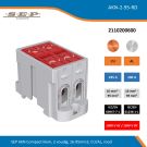 SEP AKN Compact klem, 2 voudig, 16-95mm2, CU/AL, rood