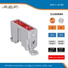 SEP AKN Compact klem, 1 voudig, 1,5-16mm2, CU/AL, rood