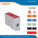 SEP AKN Compact klem, 1 voudig, 35-240mm2, CU/AL, rood