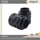 SEP M32x1,5 snelconnector flexibele buis zwart (mt.34,5)