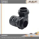 SEP M20x1,5 snelconnector flexibele buis zwart (mt.18,5)