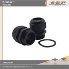 SEP M32x1,5 kabelwartel zwart (mt.12-21)