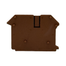 SEP SRK-5 twin- rijgklem endcover bruin