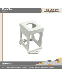 SEP ModuPlus - APC-22 - dinrail adapter Ø22 mm - pilotdevices - details - 2020000022