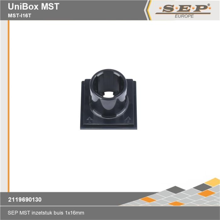 SEP Unibox MST-I16T - verwisselbaar inzetstuk buisinvoer 16mm - details - 2119690130