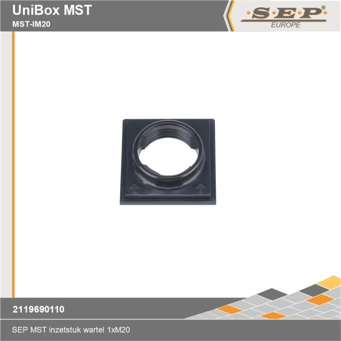 SEP Unibox MST-IM20 - verwisselbaar inzetstuk metrisch M20 - details - 2119690110