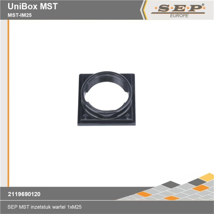 SEP Unibox MST-IM25 - verwisselbaar inzetstuk metrisch M25 - details - 2119690120
