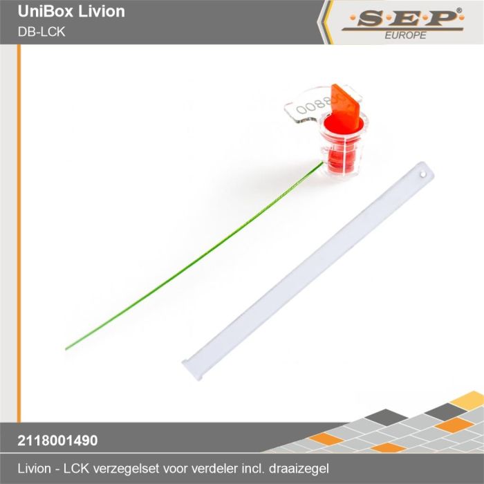 SEP Livion verzegel-inzetstuk voor afdekkap met zegeldraad en breekzegel - technische details