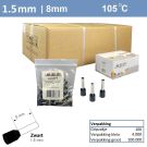 SEP Adereindhuls 1,5mm2 ZWART (100stk)