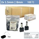 SEP Twin adereindhuls 1,5mm2 ZWART (100stk)