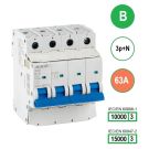 SEP INS1 inst.aut  3p+N - B - 63A - 10/15kA