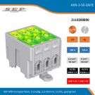 SEP AKN Compact klem, 3 voudig, 2,5-50mm2, CU/AL, geel-groen