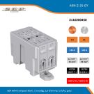 SEP AKN Compact klem, 2 voudig, 2,5-35mm2, CU/AL, grijs