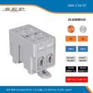 SEP AKN Compact klem, 2 voudig, 2,5-50mm2, CU/AL, grijs