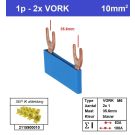 SEP F01102B06 Kam 1f VORK 2p 35,6mm blauw