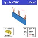 SEP F01103B06 Kam 1f VORK 3p 35,6mm blauw