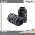 SEP M20x1,5 snelconnector flexibele buis zwart (mt.21,2)
