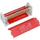 SEP R215/125E verdeelset 125A, 2p, 15x aansl, 500VAC/DC