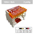 SEP BVT-207 verdeelset 100A 2x 7 aansluitingen 500VAC/DC