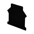 SEP SRK-16 rijgklem eindplaat zwart