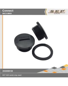 SEP Connect 8NCG-BM25 - wartel stop M25 - zwart RAL9005 - details