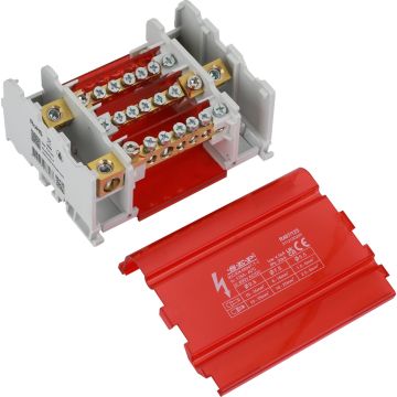 SEP R407/125 verdeelset 125A, 4p, 7x aansl, 690VAC/DC