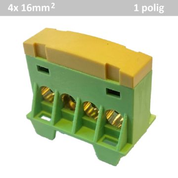 SEP AST16 aansluitverdeelblok 4x16mm2 (geel/groen)