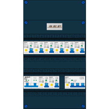 Schotman Elektro - SEP NOVA-M 8+1 aardlekautomaten 