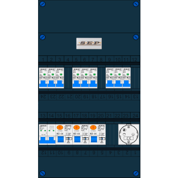 Schotman Elektro B.V. – SEP NOVA – 3x ALS 4p, 9x INS, 1x contactdoos