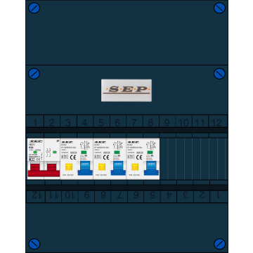 Schotman Elektro B.V. - SPE FS63A, 1xHoofdschakelaar, 3xAardlekautomaat, 1 Fase