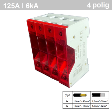 Schotman Elektro B.V. - SEP HJ1-9 distributie blok 4 polig 125A