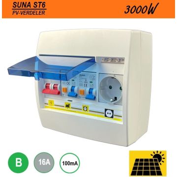 SEP PV verd. ST6 SUNA 3000W - ALA B16 100mA - 1xWCD