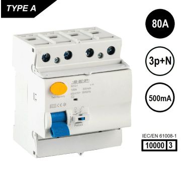 Schotman Elektro B.V. - SEP RCD1-4A-08050 aardlekschakelaar 4p