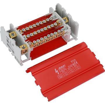 SEP R411/125 verdeelset 125A, 4p, 11x aansl, 690VAC/DC