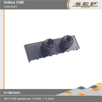 SEP CHB-WI21 - inzetstuk wartel 2xM32 - details