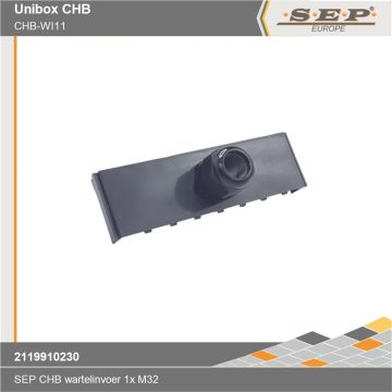 SEP CHB-W11 - inzetstuk met 1 wartel - details