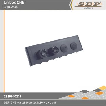 SEP CHB-WI44 - inzetstuk wartel 2xM20 2x blind - details