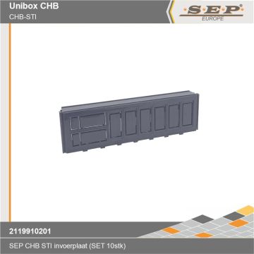 SEP UniBox CHB-STI - inzetstuk stekerbaar installeren - details