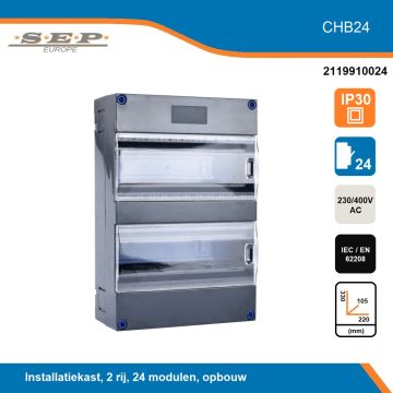 SEP CHB24 ledige groepencabinet 2 rij (compleet)