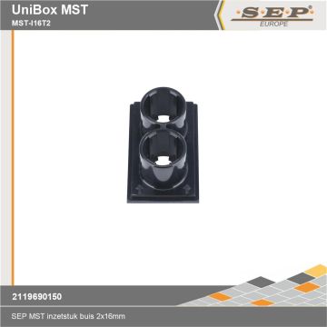 SEP Unibox MST-I16T2 - verwisselbaar inzetstuk buisinvoer 2x 16mm - details - 2119690150