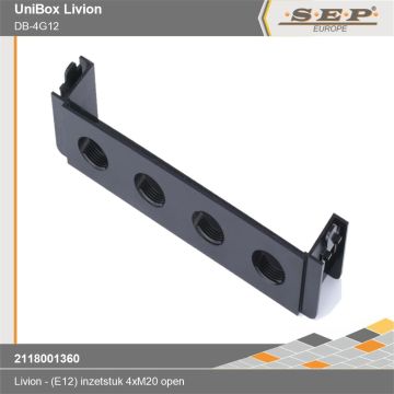 SEP Livion DB-4G12 invoerstuk viervoudig M20 – productoverzicht (12-modulen) - technische details