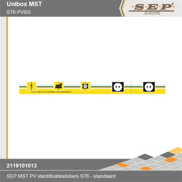 SEP UniBox MST PV identificatiestickers ST6 standaard detail met symbolen