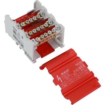 SEP R407/100E verdeelset 100A, 4p, 7x aansl, 500VAC/DC