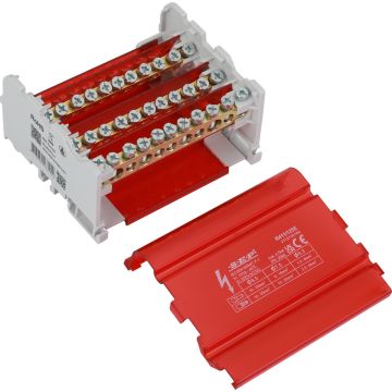 SEP R411/125E verdeelset 125A, 4p, 11x aansl, 500VAC/DC