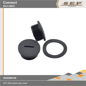 SEP Connect 8NCG-BM25 - wartel stop M25 - zwart RAL9005 - details
