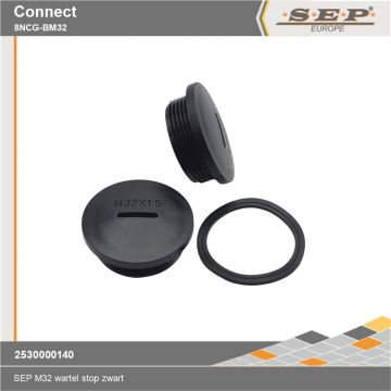 SEP Connect 8NCG-BM32 - wartel stop M32 - zwart RAL9005 - details