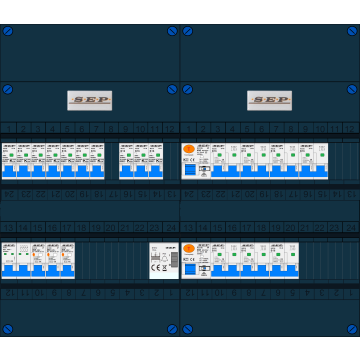 Schotman Elektro B.V. – SEP NOVA –3x ALS 2p, 2x ALS 4p, 11x INS, 7x INS 4p, beltrafo