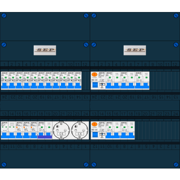  Schotman Elektro B.V. – SEP NOVA –3x ALS 2p, 2x ALS 4p, 11x INS, 5x INS 4p, kookgroep, 2x contactdoos