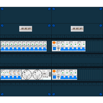Schotman Elektro B.V. – SEP NOVA –3x ALS 2p, 2x ALS 4p, 11x INS, 5x INS 4p, beltrafo, 2x contactdoos